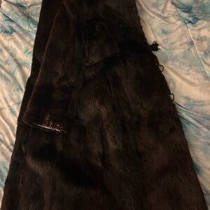 Authentic Vintage Dark Brown Fur Coat